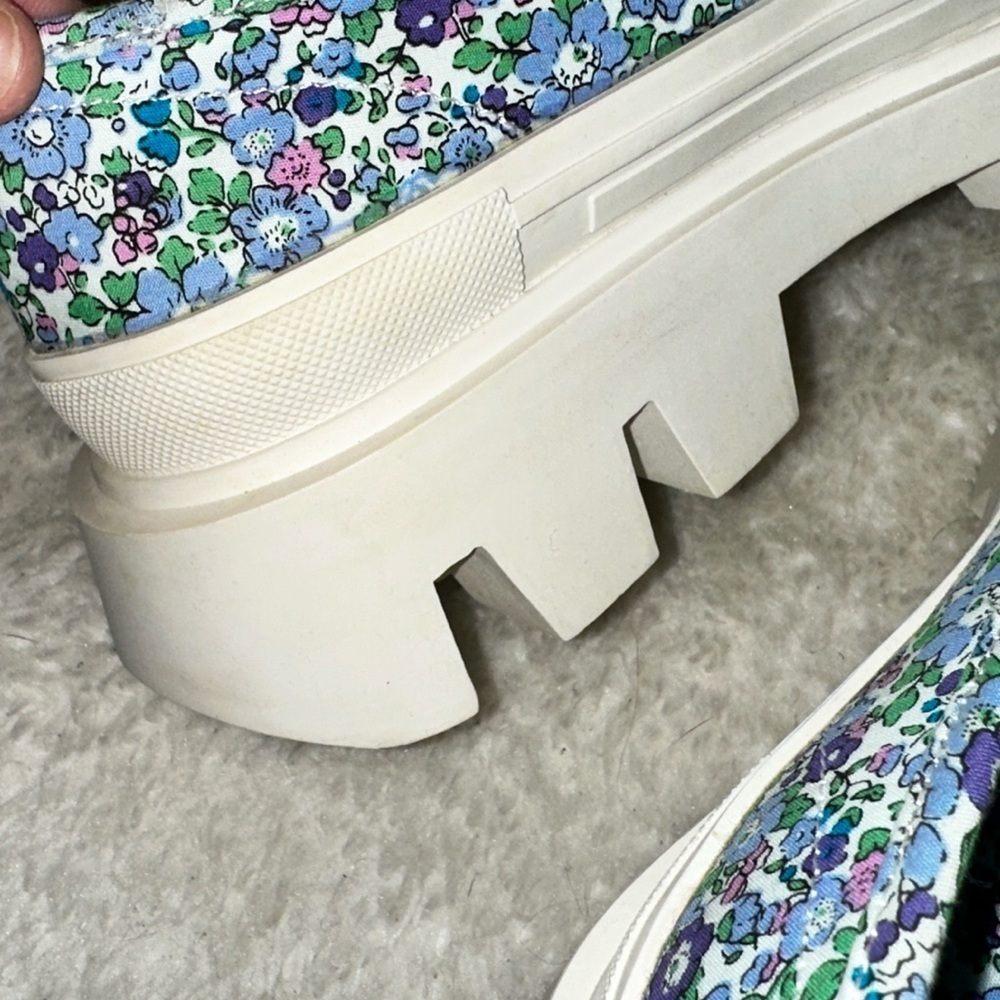 Jeffrey Campbell Enfance Floral Print Lugged Chunky Platform Mary Jane’s Size 8 - Picture 8 of 15